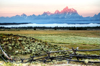 Teton mountain with fence final